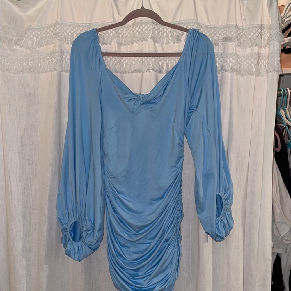 THATSSOFETCH Avni Blue Dress - Picture 3 of 6